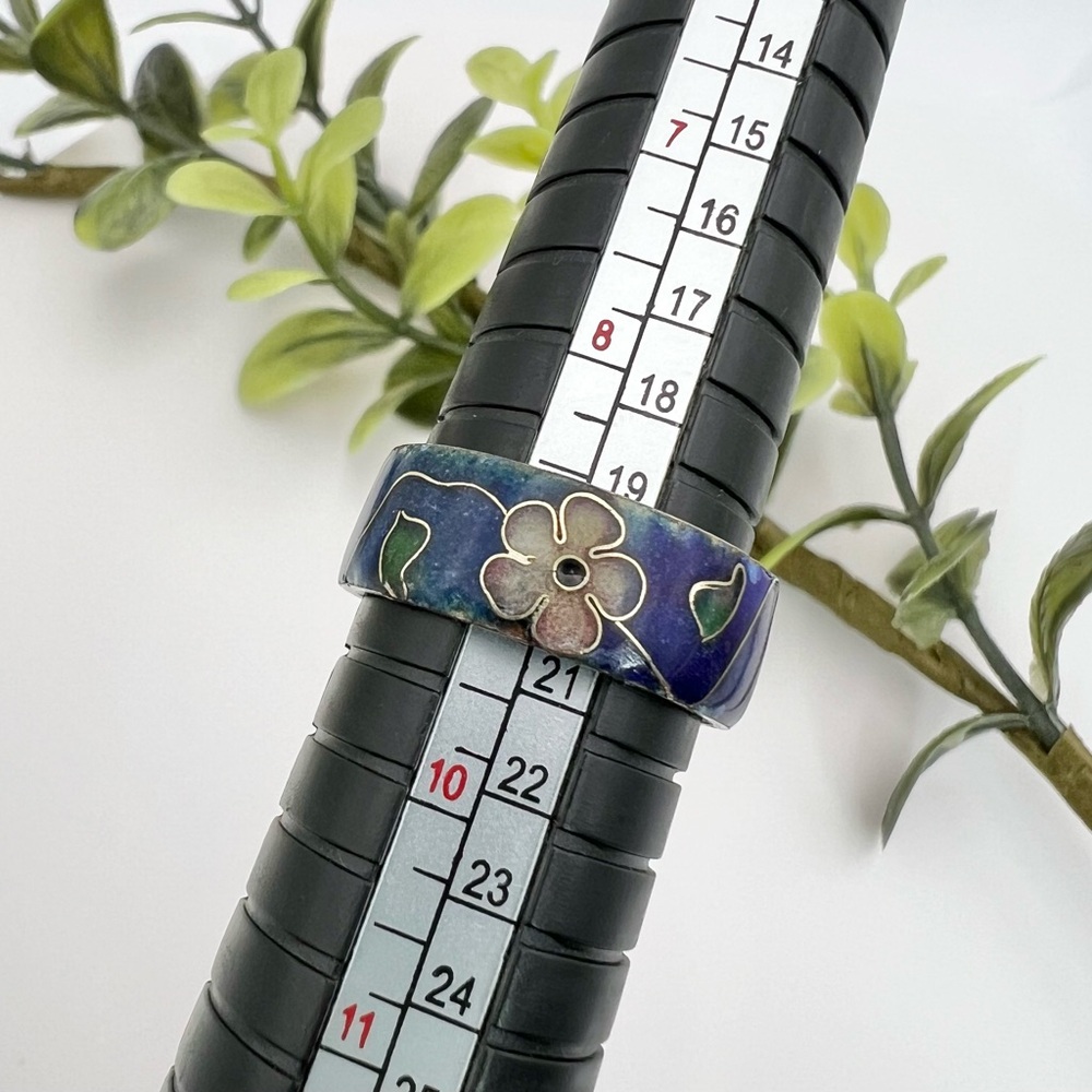 CLOISONNÉ RING - Picture 7 of 11